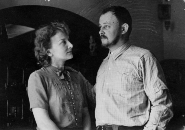 Gledališki par Sava Sever in Bojan Stupica